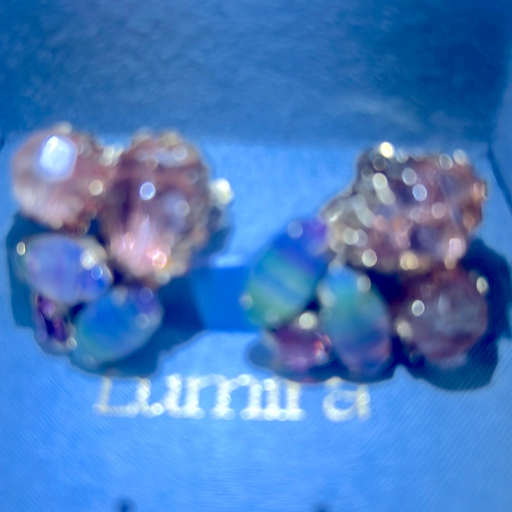 Vintage multi stone earrings